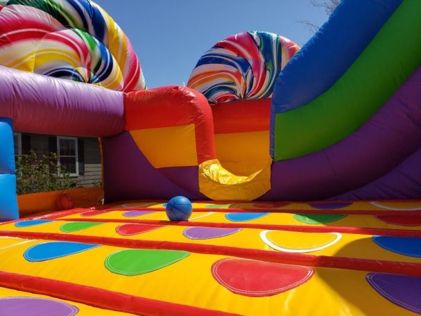 Candyland Inflatable bouncer and slide, Candystore Inflatlable Bouncer, Candy Themed inflatable Bounce House, Trick or Treat Candy Bouncer