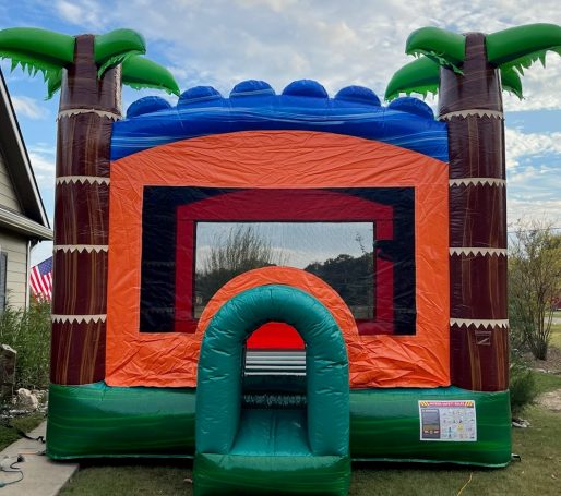 Hawaiian Bouncer, Hawaiian Jumper, Hawaiian Play House, Hawaiian Inflatable, Tropical Bouncer, Tropical Jumper, Palm Tree Inflatable